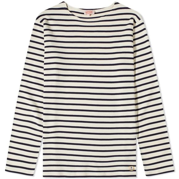 Armor Lux Other - Armor-Lux Long Sleeve Tee | Natural & Dark Navy | Large